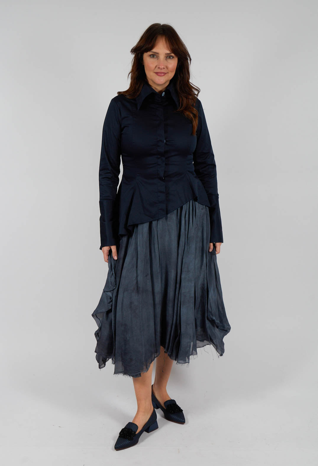 Alma Shirt in Navy Blue