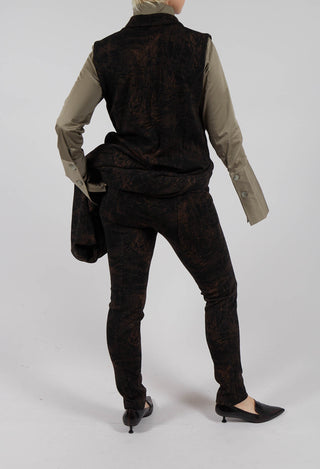 Avio Trousers in Black/Beige