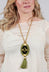 Anais Necklace in Gold/Green