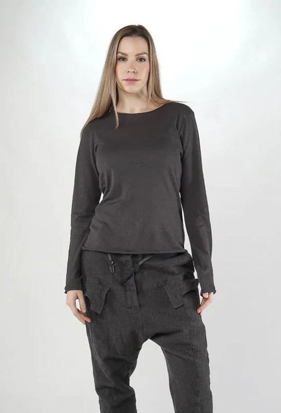 PRE-ORDER - Long Sleeve Jumper in Bone Print (Pictured in Swamp) - 1740701