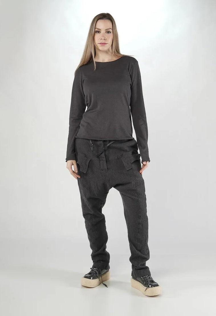 PRE-ORDER - Long Sleeve Jumper in Bone Print (Pictured in Swamp) - 1740701