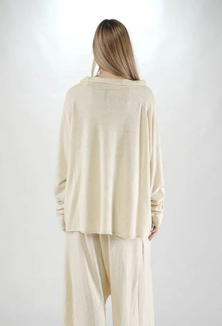 PRE-ORDER - Boat Neck Jumper in Black (Pictured in Bone Prt) - 1740702
