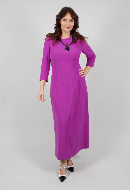Tailored Maxi Dress in Ciclamino