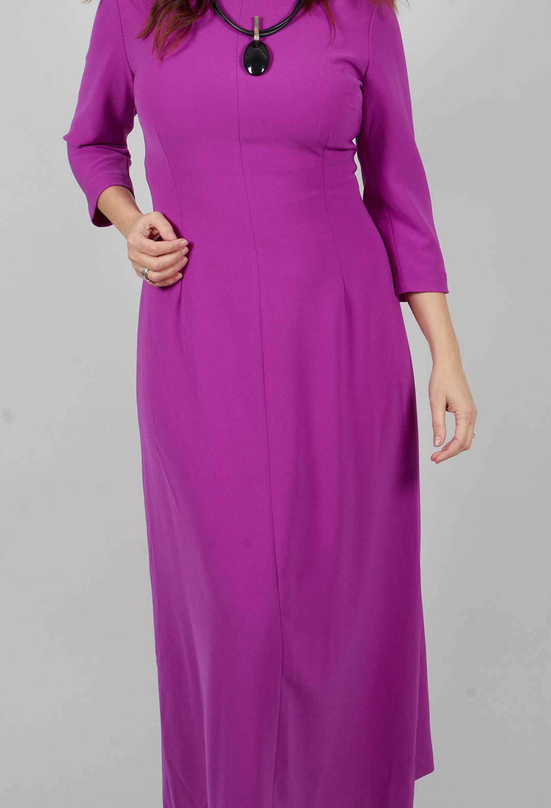 Tailored Maxi Dress in Ciclamino