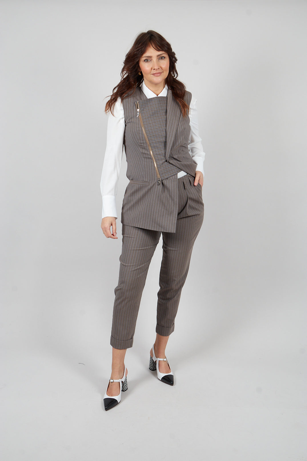 Tailored Trousers in Brown