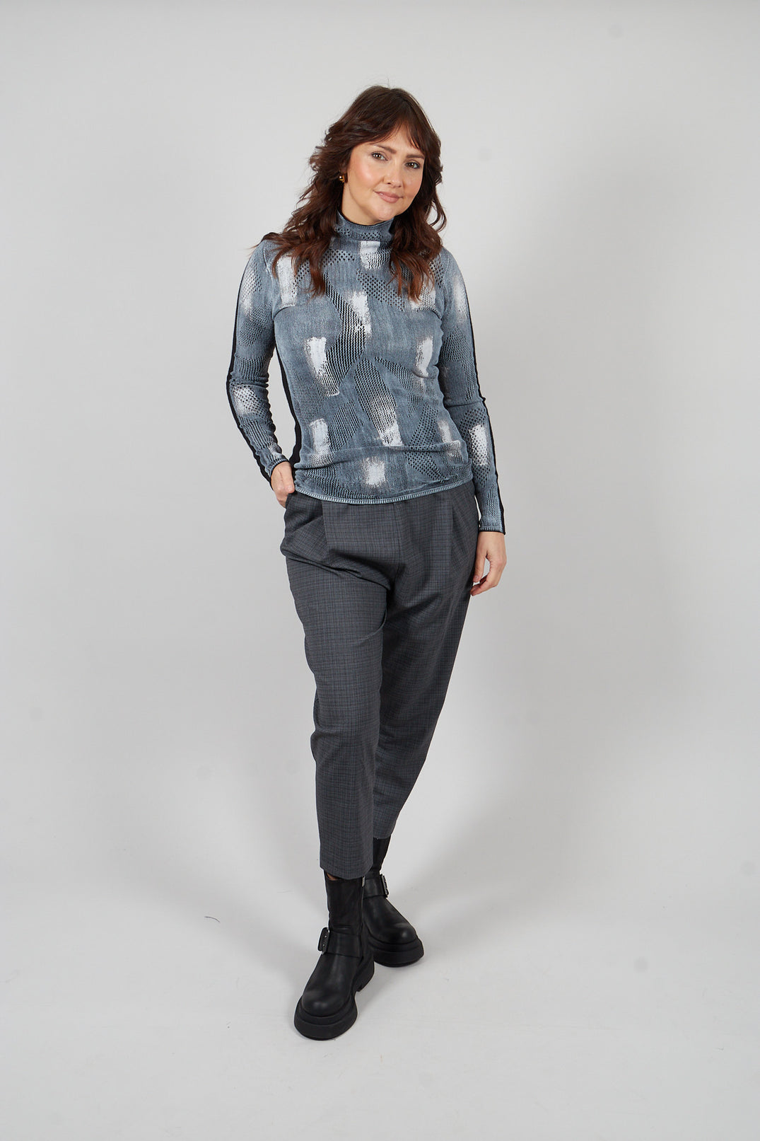 Textured Jumper in Grey