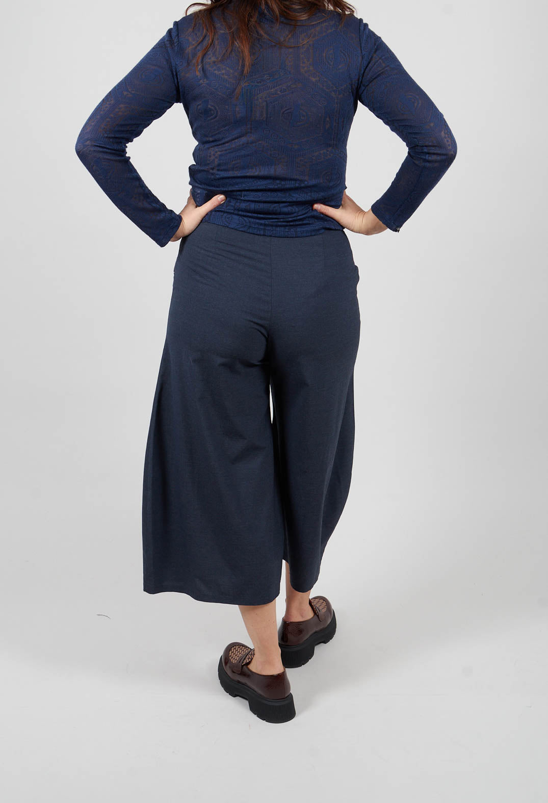 Wide Leg Trousers in Black