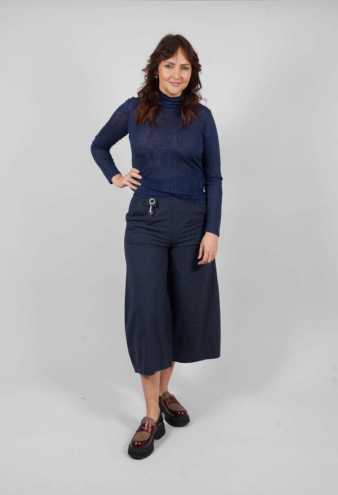 Wide Leg Trousers in Black