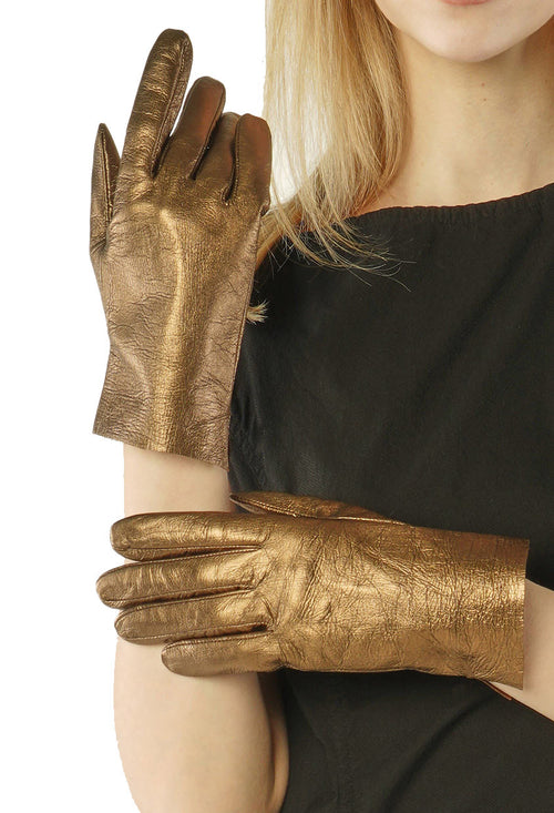 PRE-ORDER - Leather Gloves in Bronze - 1802002