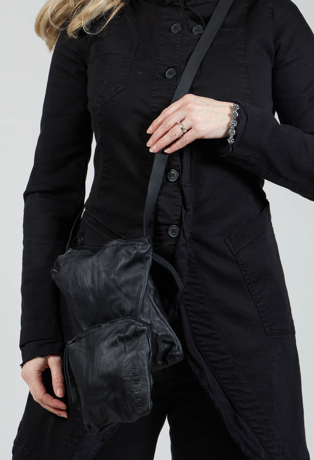 Twin Pocket Bag in Black Original