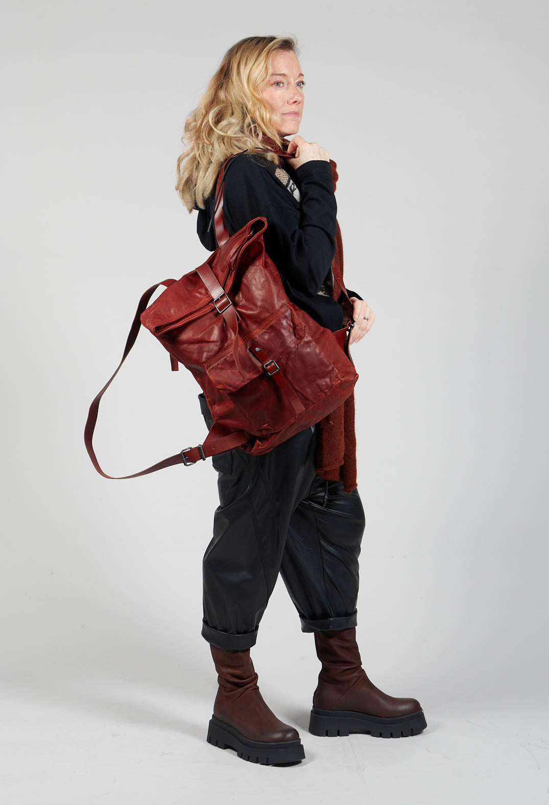 City Backpack in Waxy Cinnamon