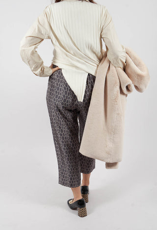 Still Trousers in Bee Charcoal