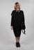 Speckled Midi Dress Afra in Black / Silver