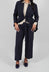 High Waisted Tailored Trousers in Navy