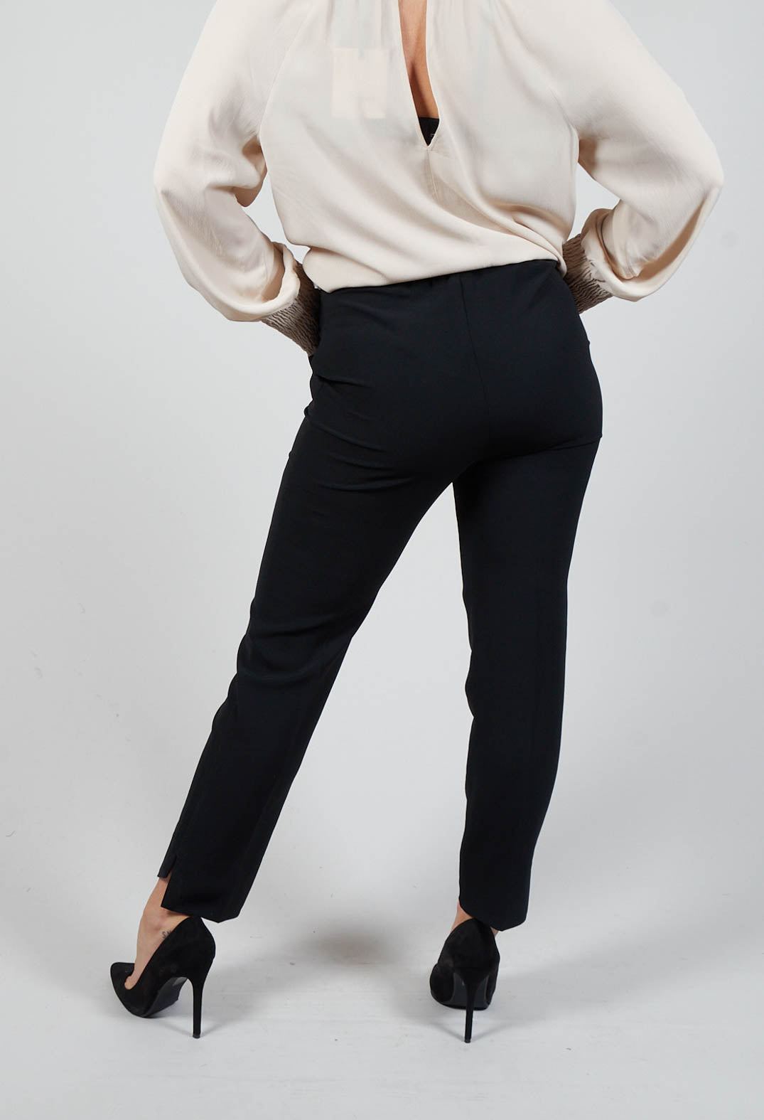 Cigarette Trousers in Black
