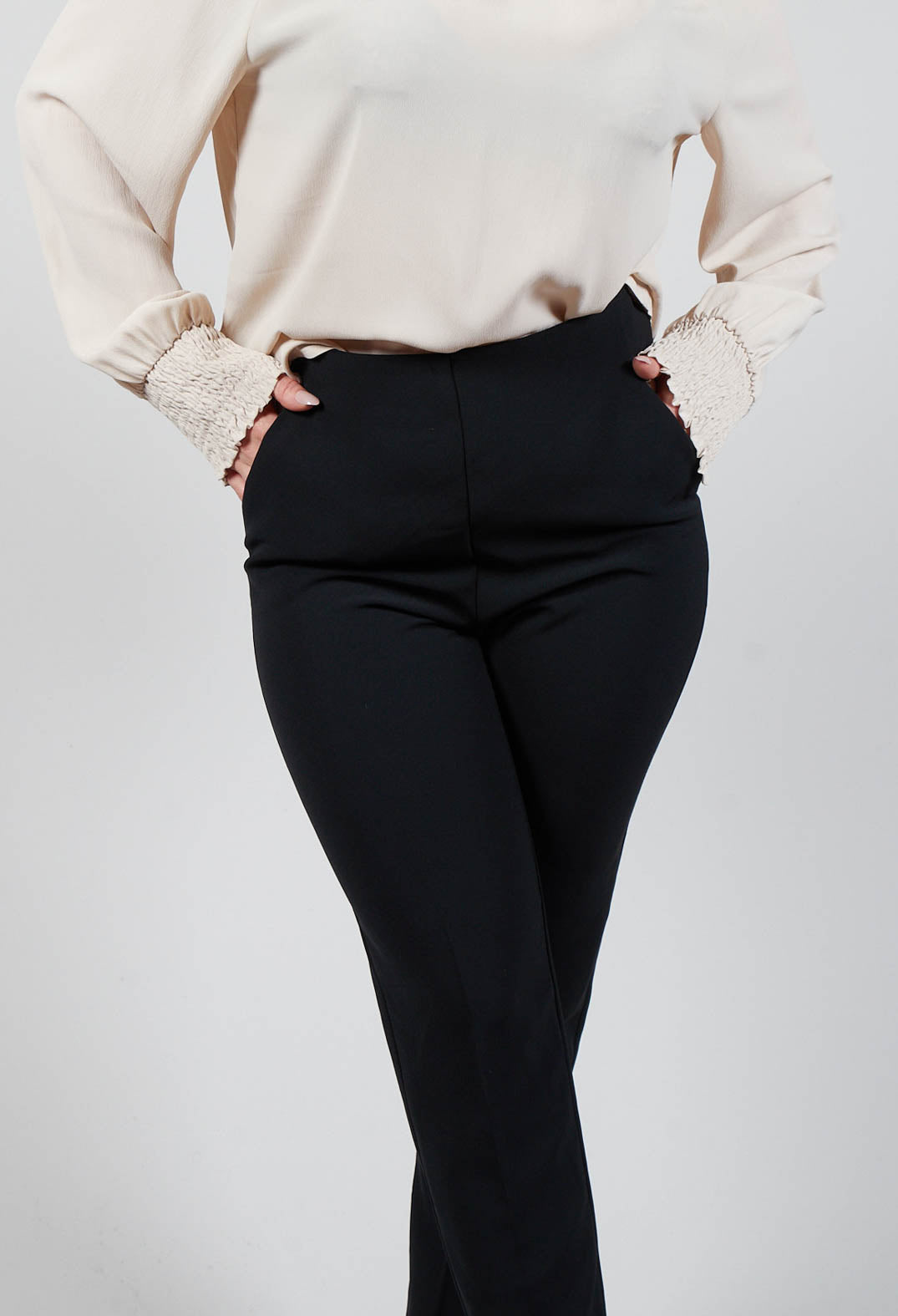 Cigarette Trousers in Black