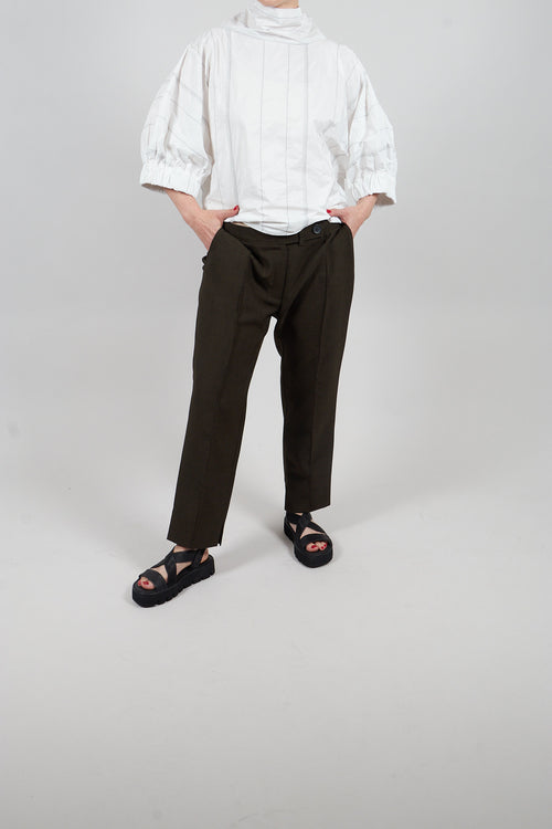 Straight Leg Trousers in Charcoal