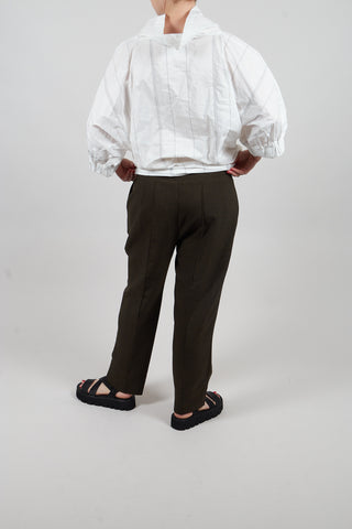 Straight Leg Trousers in Charcoal