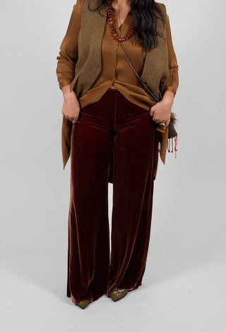 Velvet Trousers in Copper