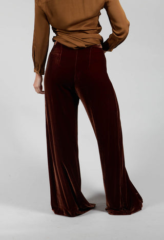 Velvet Trousers in Copper