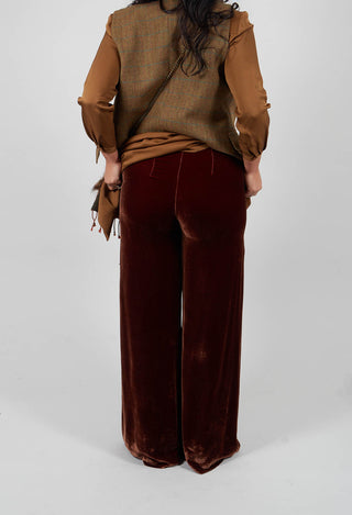 Velvet Trousers in Copper