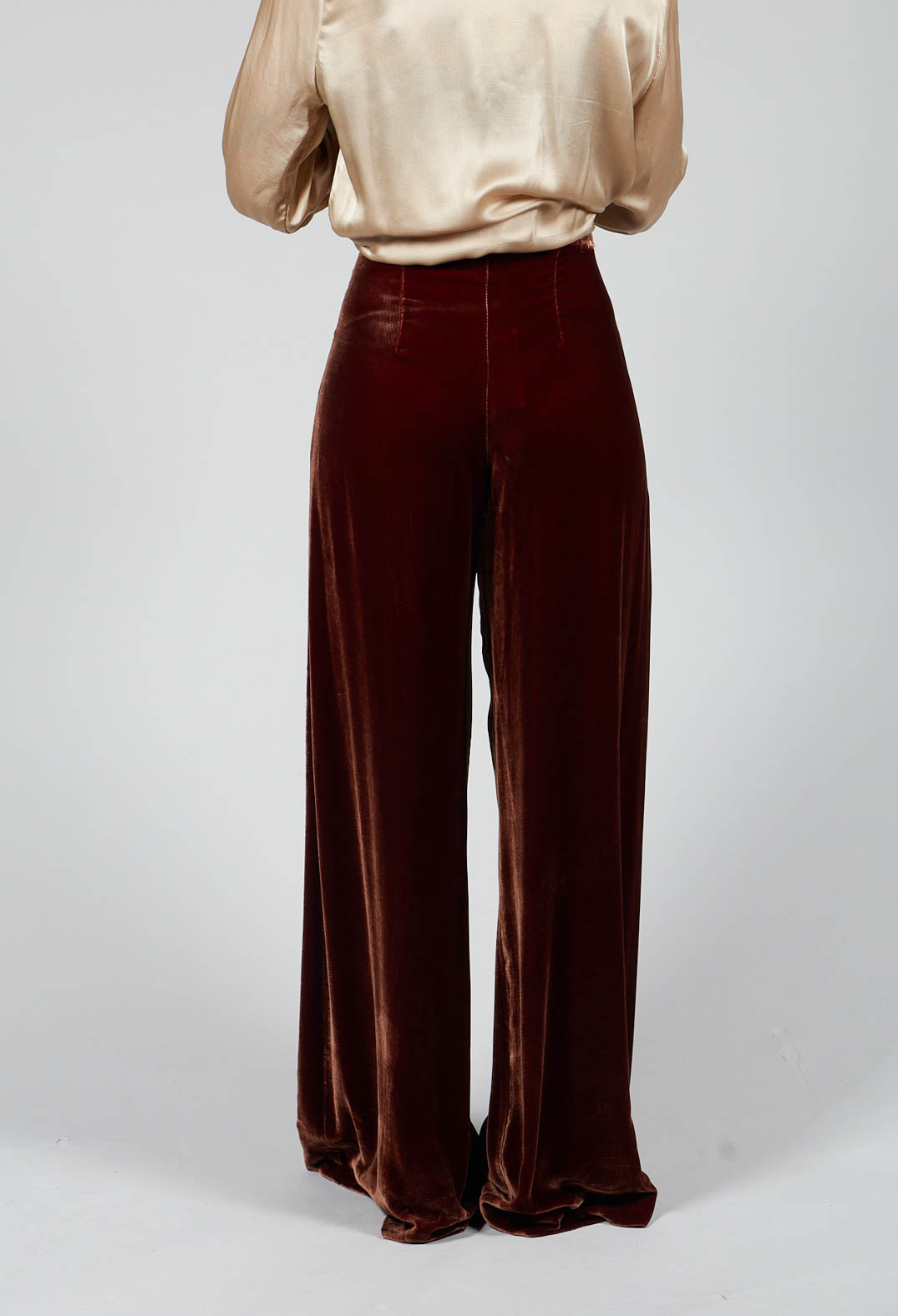 Velvet Trousers in Copper