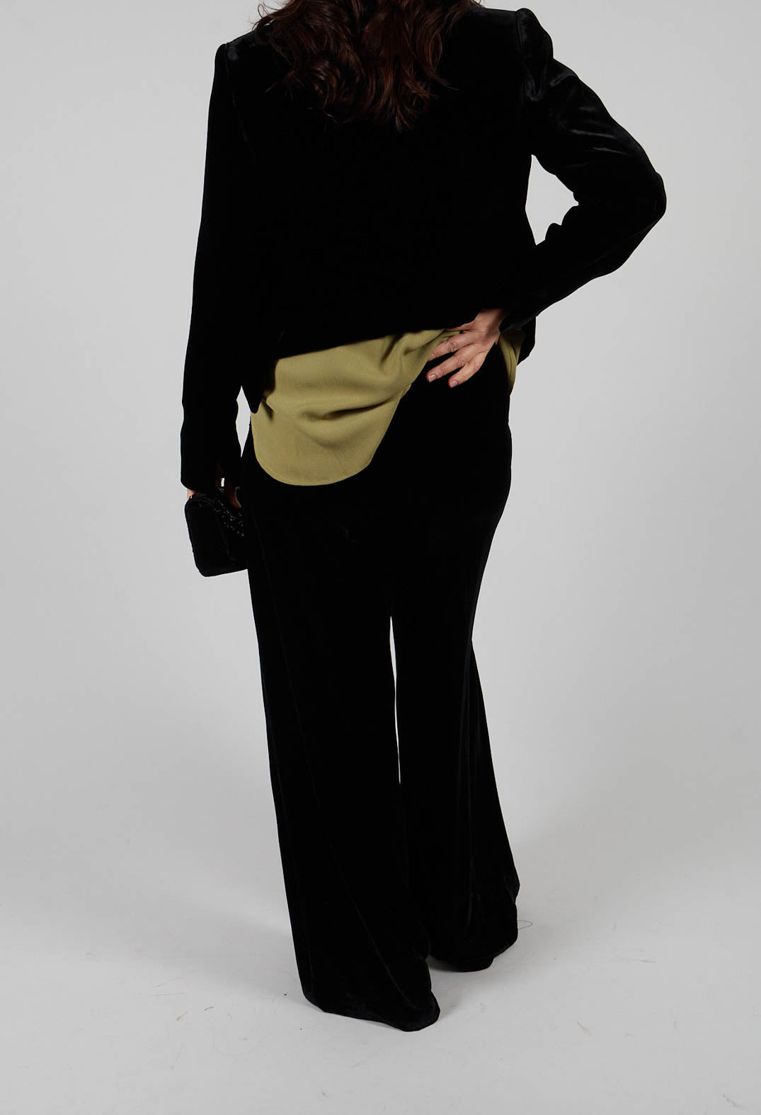 Velvet Trousers in Black