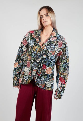 Embroidered Blazer in Multicolour