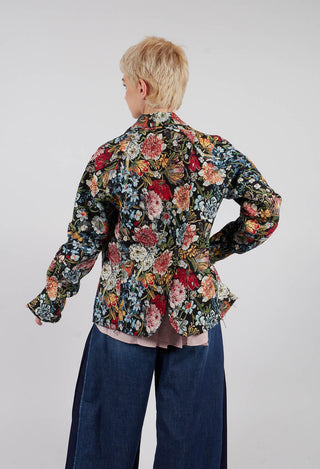 Embroidered Blazer in Multicolour
