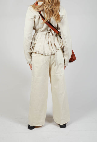 Straight Leg Trousers in Chalk