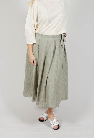 Pleated Skirt in Green