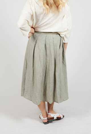 Pleated Skirt in Green
