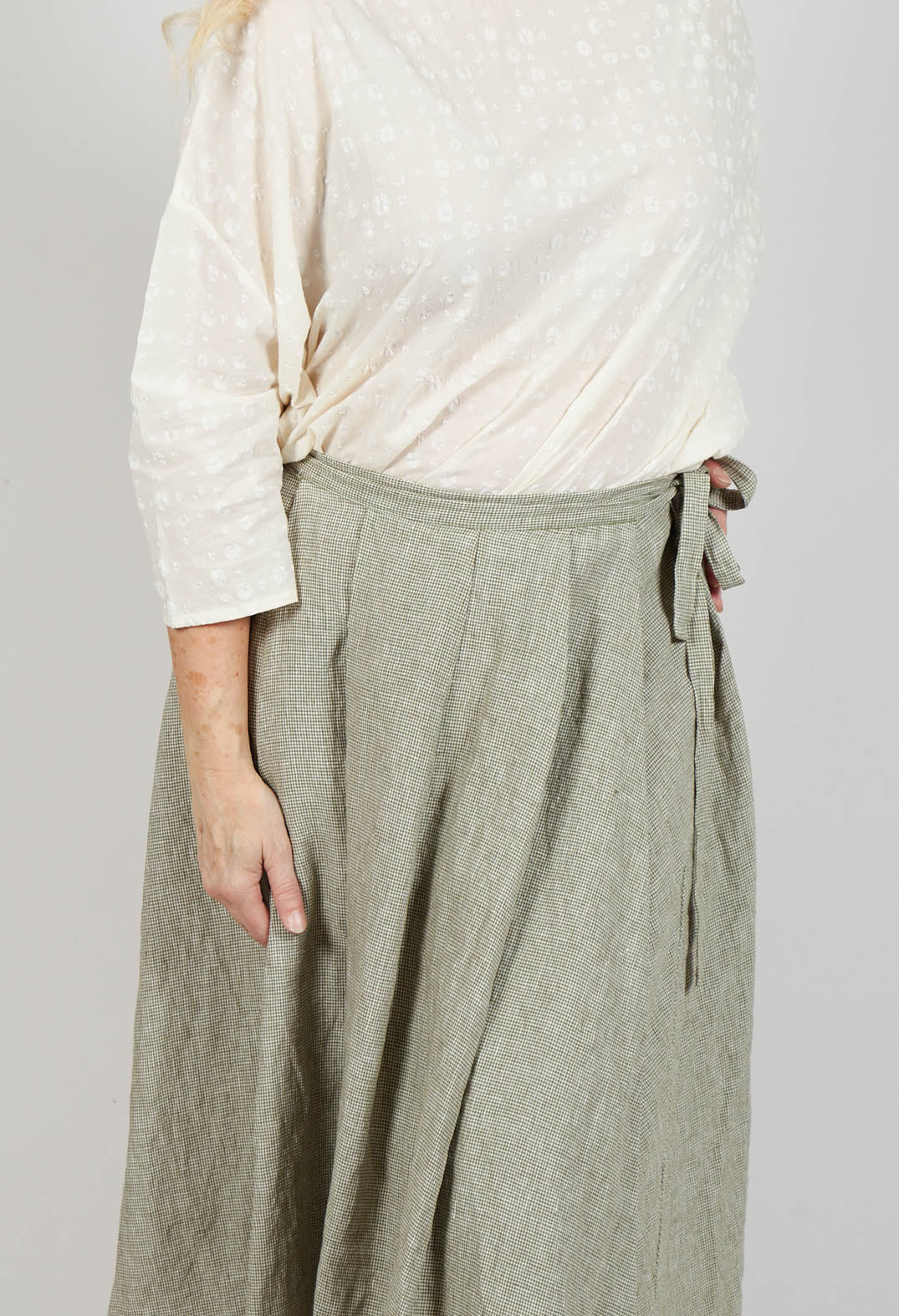 Pleated Skirt in Green