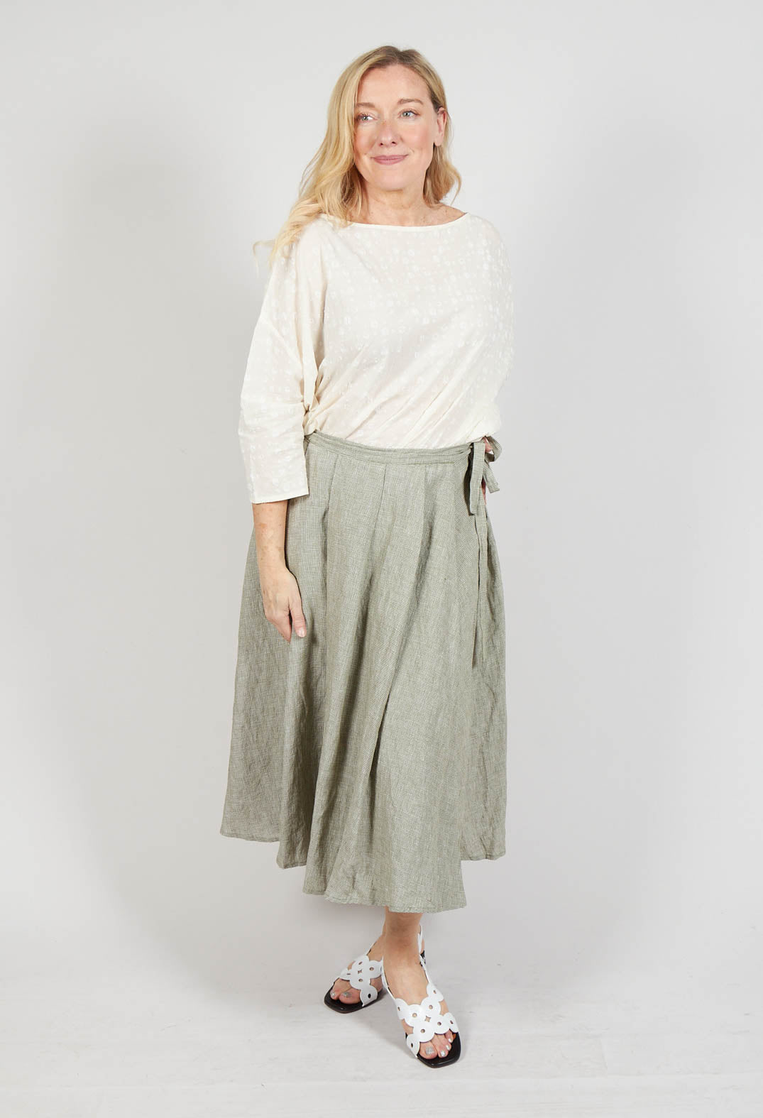 Pleated Skirt in Green
