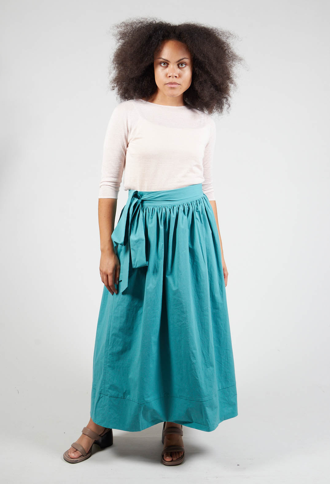 Sash Skirt in Turquoise