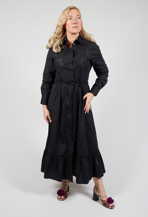 Shirt Dress in Black