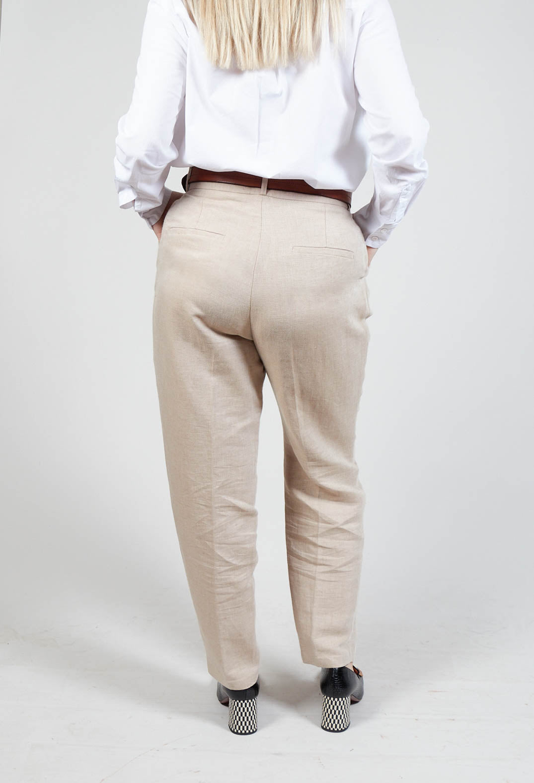 Tailored Trousers in Beige