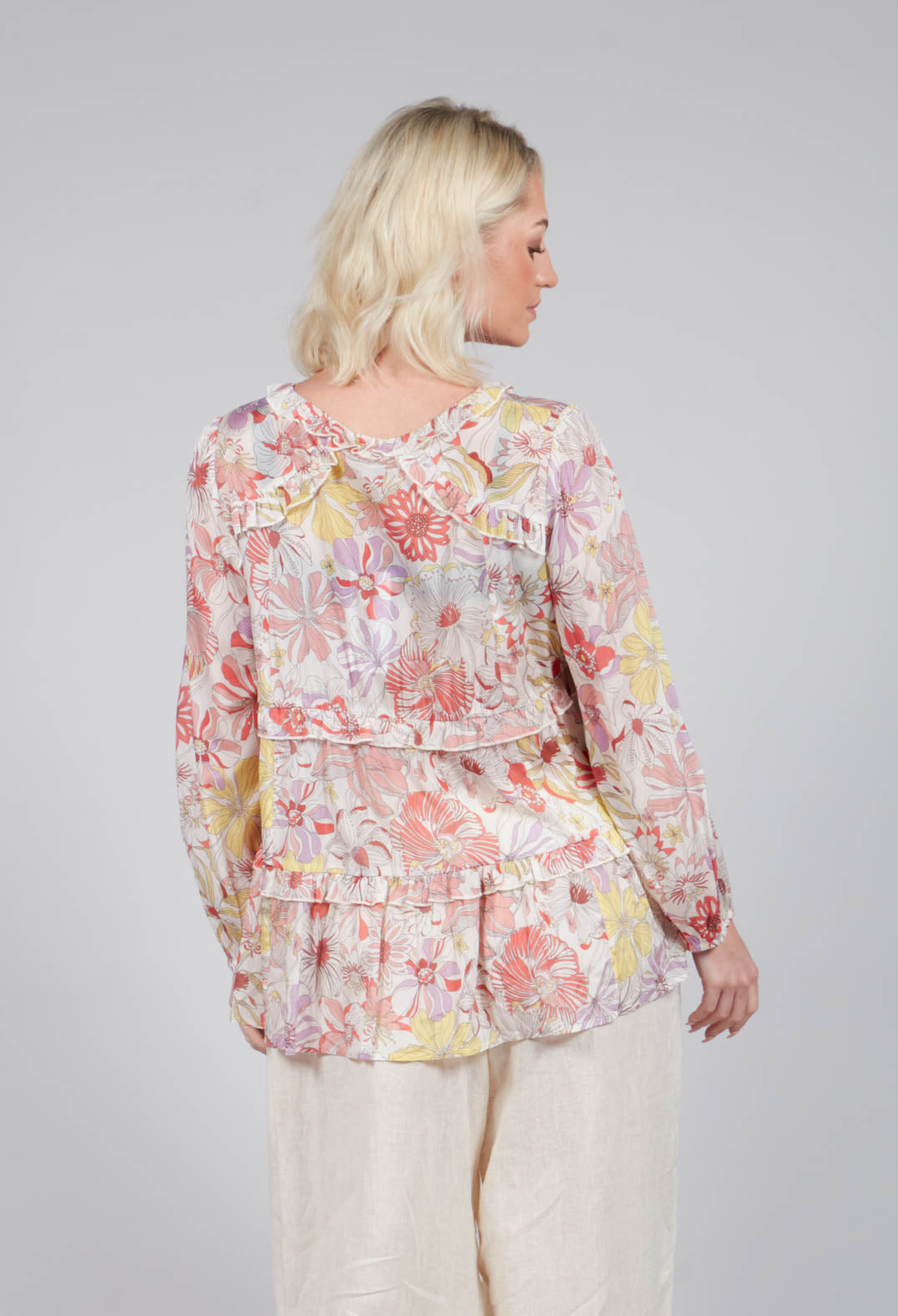 Floris Blouse in Gerbera Orange
