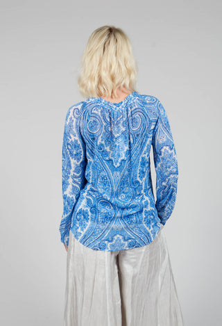 Janni Blouse in Paisley Blue