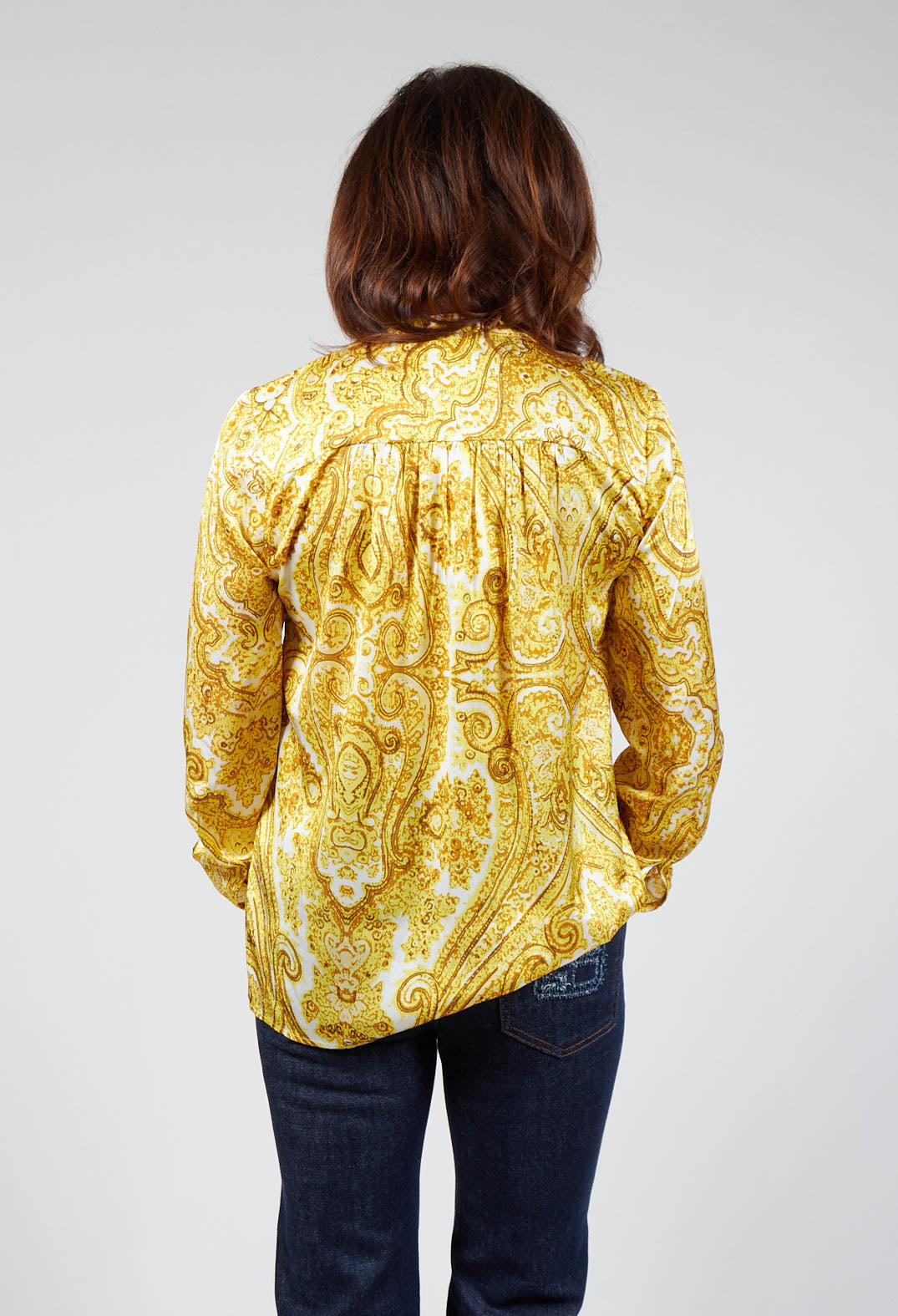 Kay Blouse in Paisley Yellow