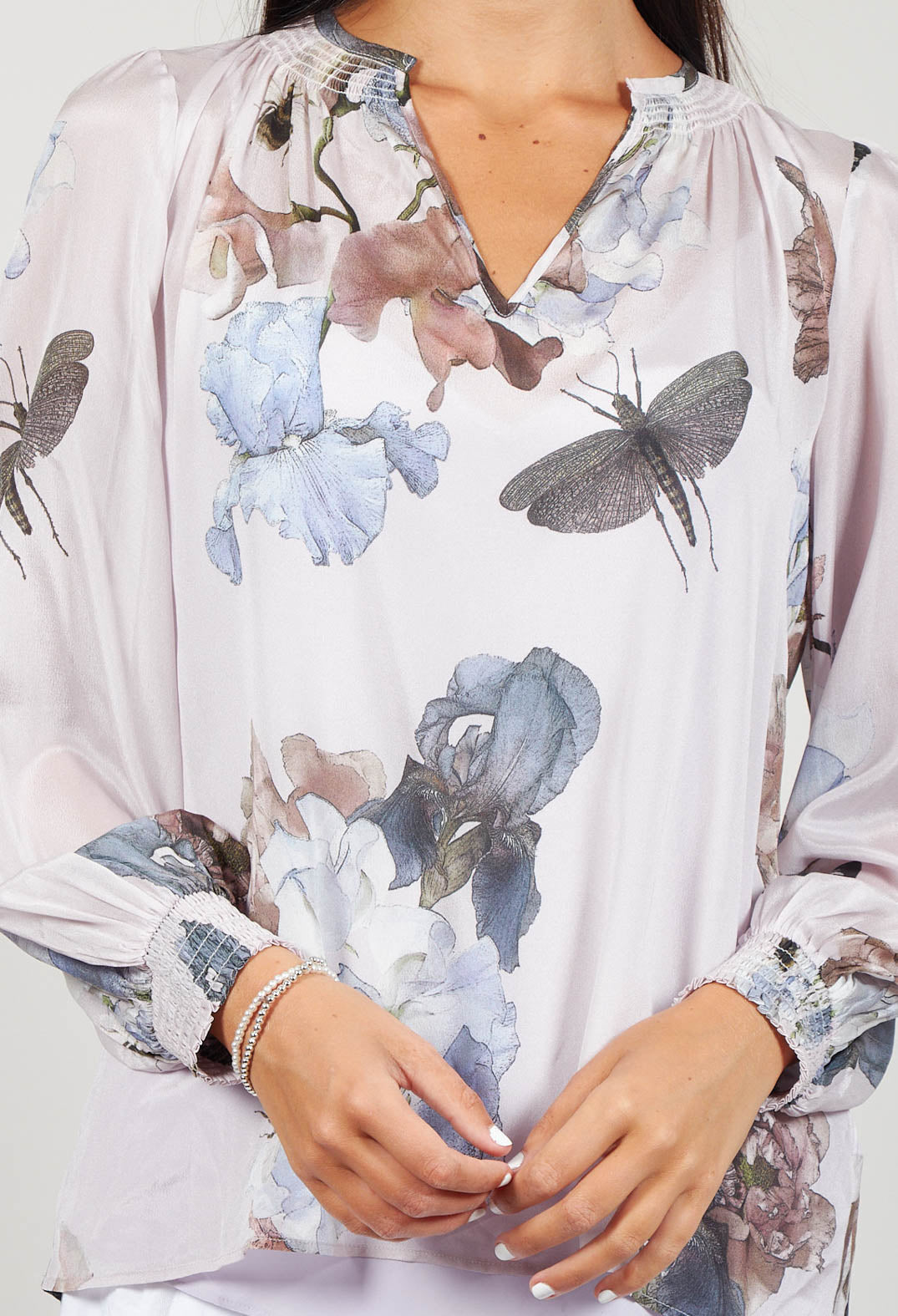 Nora Blouse in Floral Bay