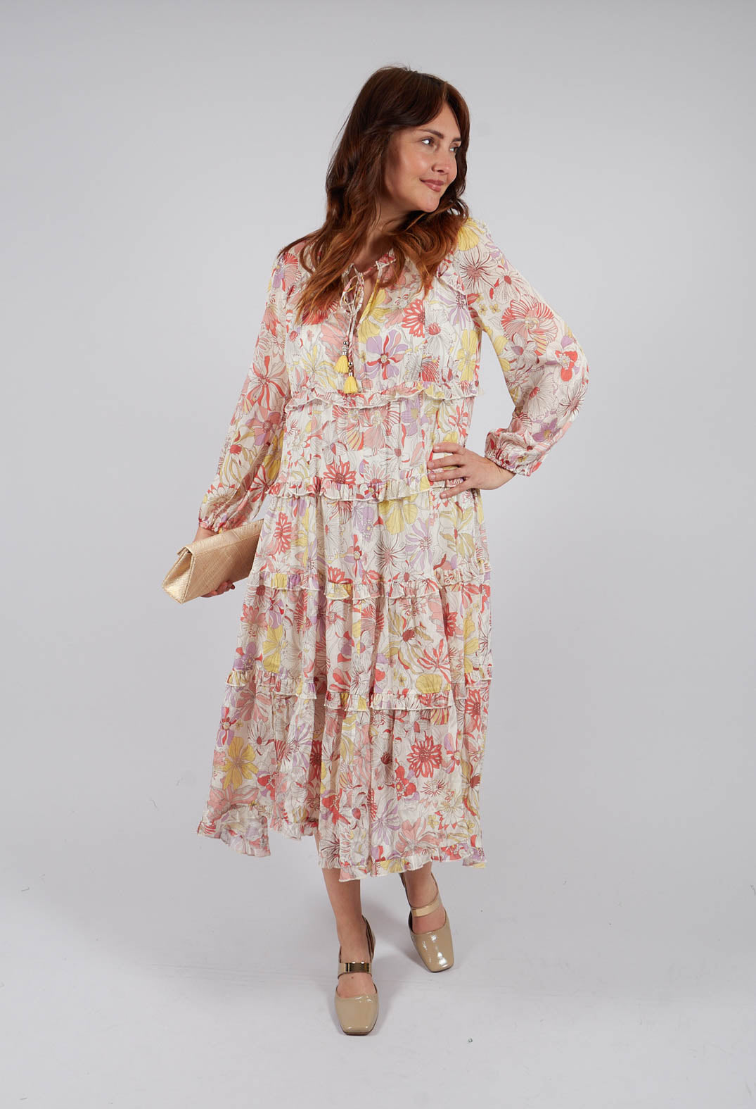 Felina Dress in Gerbera Orange