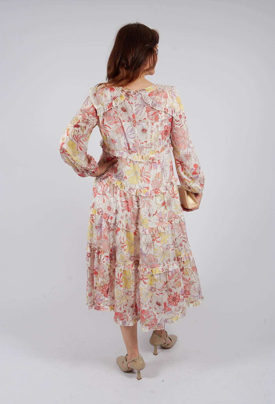 Felina Dress in Gerbera Orange
