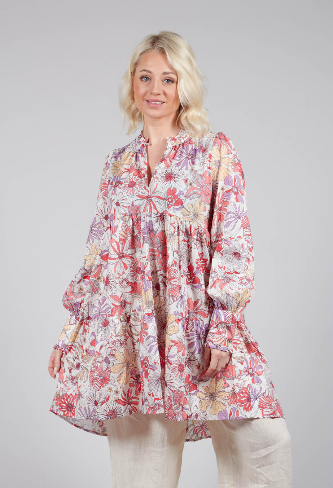 Kira Dress in Gerbera Orange