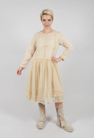 Organdie Dress in Sand