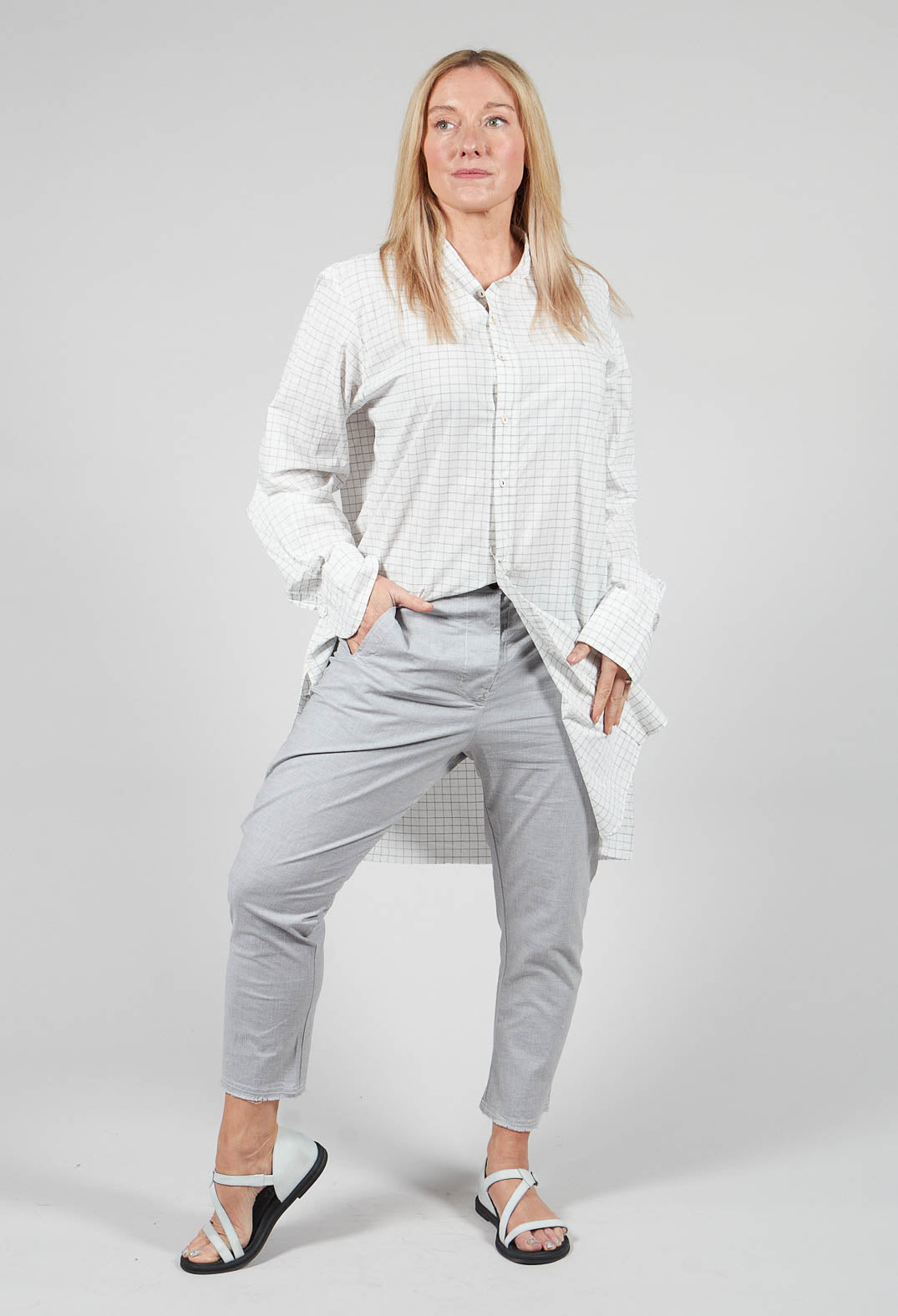 Trousers Phoebe in Pearl