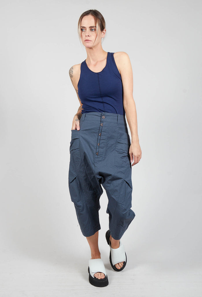 Autonome Cropped Trousers in Ardoise
