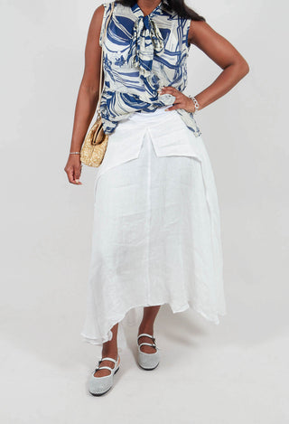 Confiante Full Maxi Skirt in Naturel
