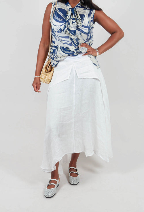 Confiante Full Maxi Skirt in Naturel