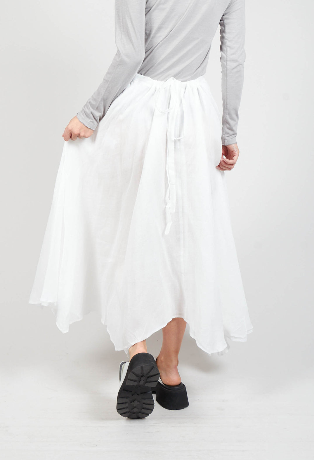 Confiante Full Maxi Skirt in Naturel